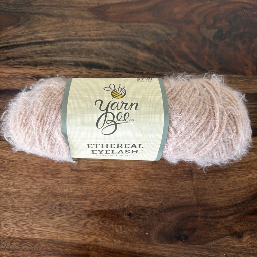 Yarn Bee Ethereal Eyelash Yarn Dusty Rose 5oz